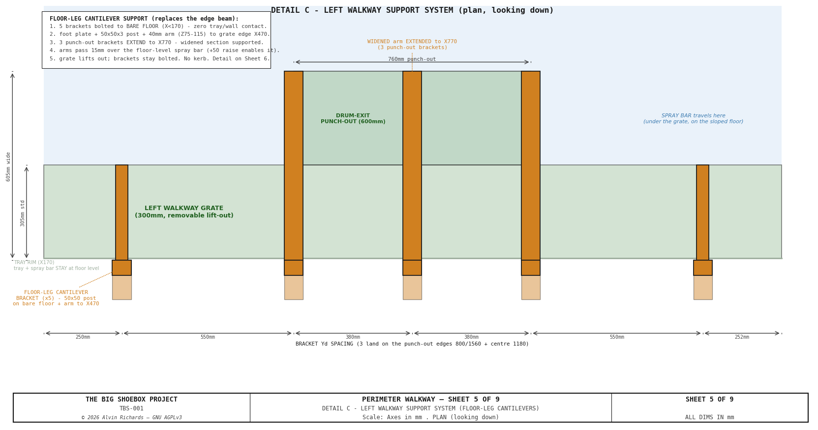 TBS-001 Walkway — Sheet 4: Lift-Out at Butt Joint